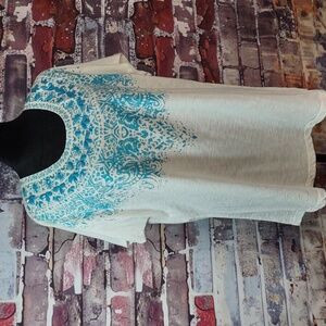 Chico's "Fatima" Embellished Tee